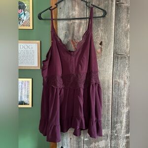 Torrid Plum Lace Trim Camisole